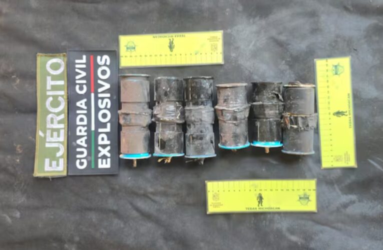 Desactivan siete explosivos en La Ruana, Michoacán