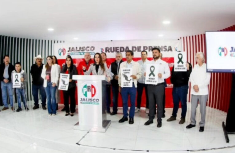 Frente a la crisis: el PRI Jalisco alza la voz por la violencia y condena el presupuesto 2026 de Morena