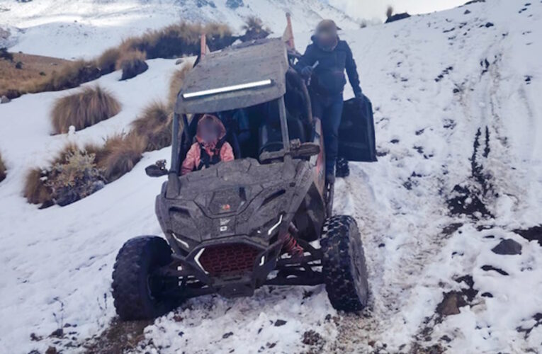 Aseguran razer y conductor por ingresar sin autorización al Nevado de Toluca