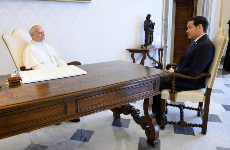 Marco Rubio manifiesta ante León XIV su “compromiso” por la paz y buena relación con el Vaticano