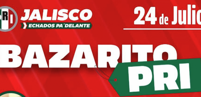 PRI Jalisco invita al Bazarito PRI con servicios gratuitos y apoyo a emprendedores locales